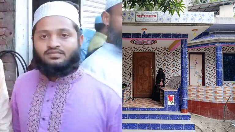 স্ত্রীর স্বীকৃতি পেতে জামায়াত নেতার বাড়িতে নারী