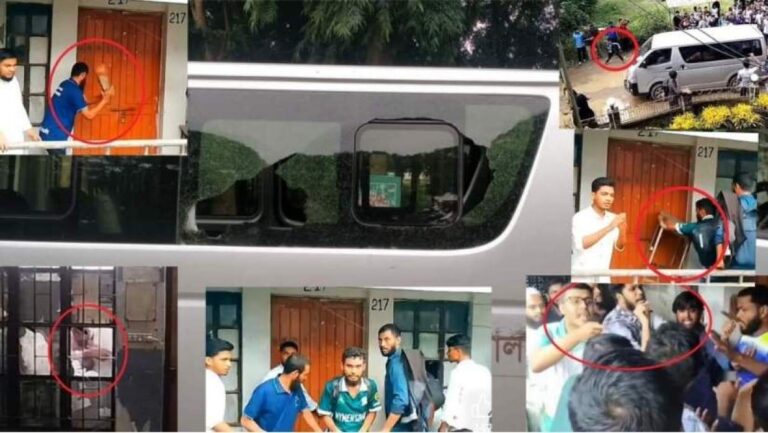 হলের কক্ষ-প্রক্টরের গাড়ি ভাঙচুরের অভিযোগ শিবির নেতাকর্মীদের বিরুদ্ধে